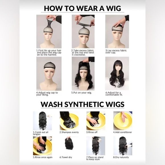 26 Inch Wavy Reddish long hair with bangs Natural looking wig - Picture 11 of 11